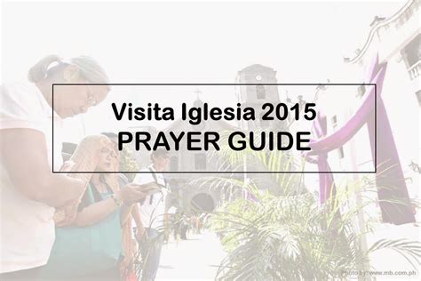 prayer guide for visita iglesia